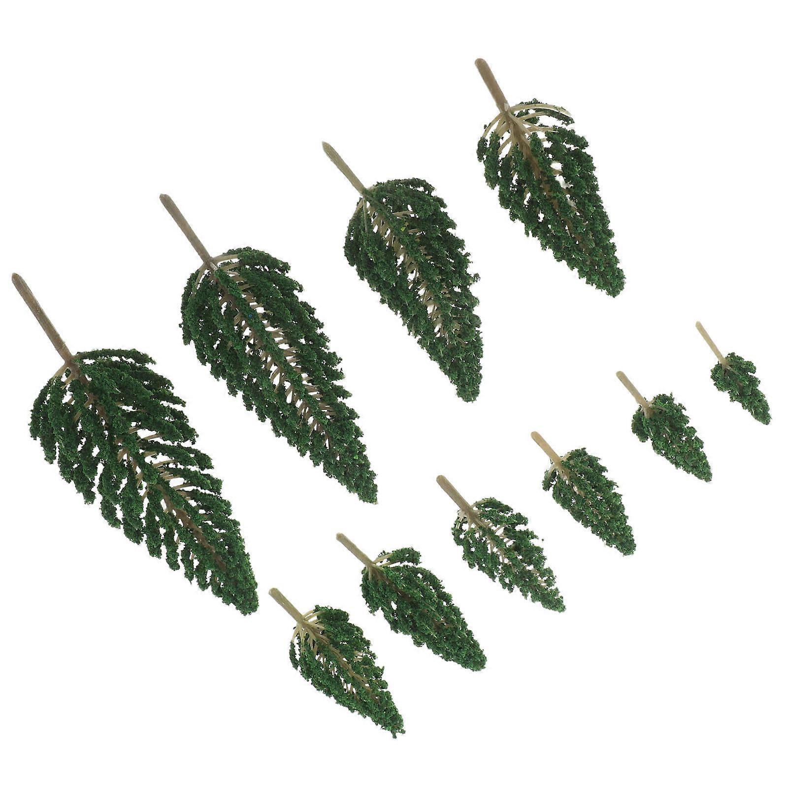 Mixed Miniature Model Trees Plastic for Decor 54Pcs Kit