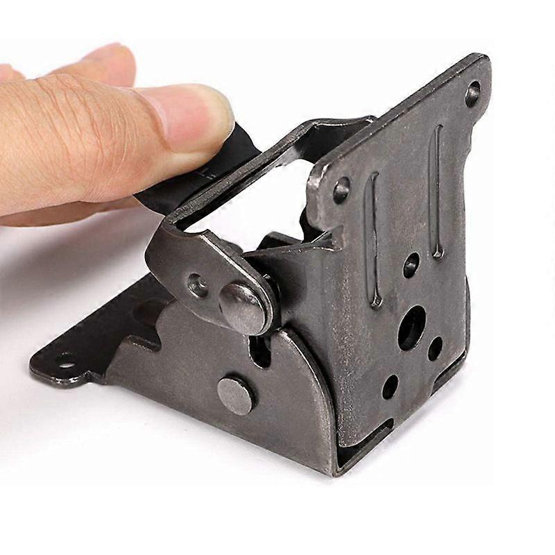 2pcs 90 Self-locking Folding Support Hinges, Locking Table Extension Bracket, Folding Table Plate Bracket (with Screws)