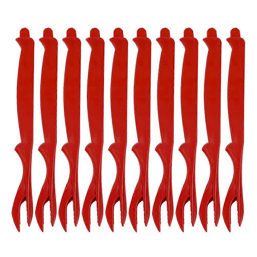 Multifunctional Crab Fork Plastic Crab Fork for Eating Use 10Pcs Set