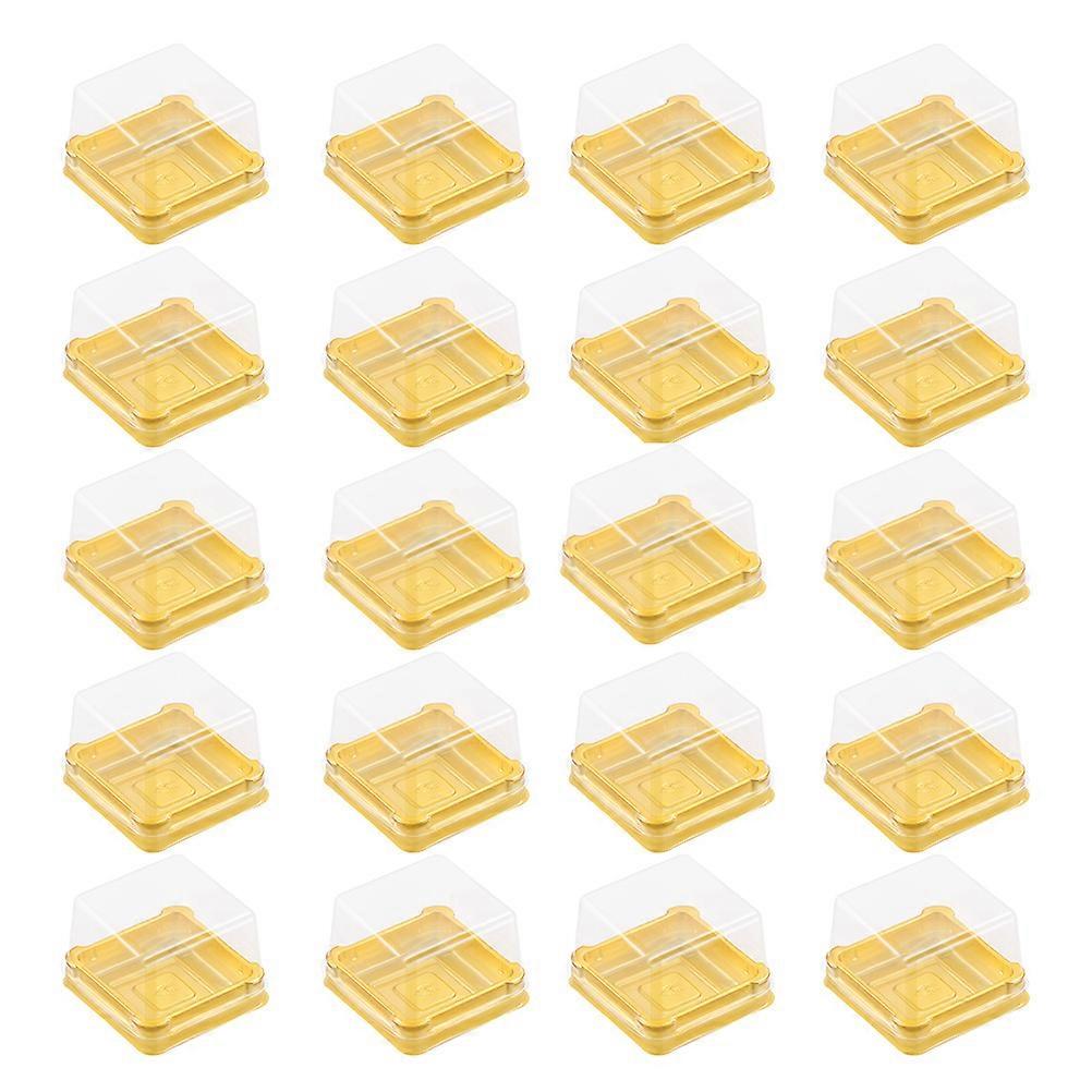 Dessert Plastic Trays Baking Moon Cake Wrapping Boxes for Storage 150Pcs