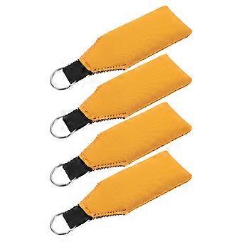 4pcs Neoprene Boat Keychain Floating Keychain Buoyant Keychain Float Key Ring Surfboard Key Holder for Water Sports Outdoor Trips Sailing Kite Surfing