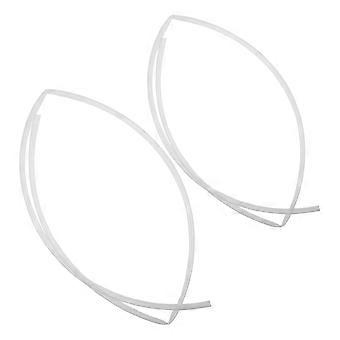 2 unidades de tubo termorretrátil transparente para ponteiras de cadarço - Ponteiras de plástico transparente para substituição e reparo de cadarços (faça você mesmo) - Diâmetro de 0,2 polegadas