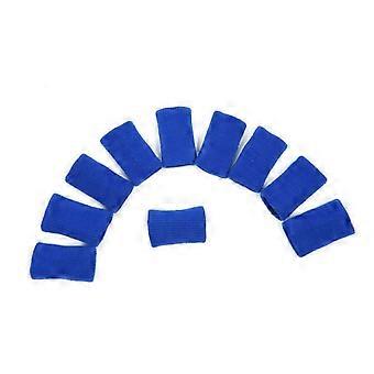 Ergonomic Nylon Spandex Finger Sleeves for Basketball, Breathable Protection Support, 10 Pack