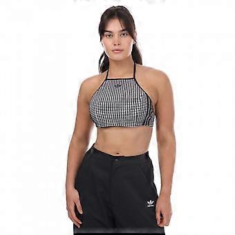 Adidas Dame/Dame Originals Gingham Cropped Halter Top