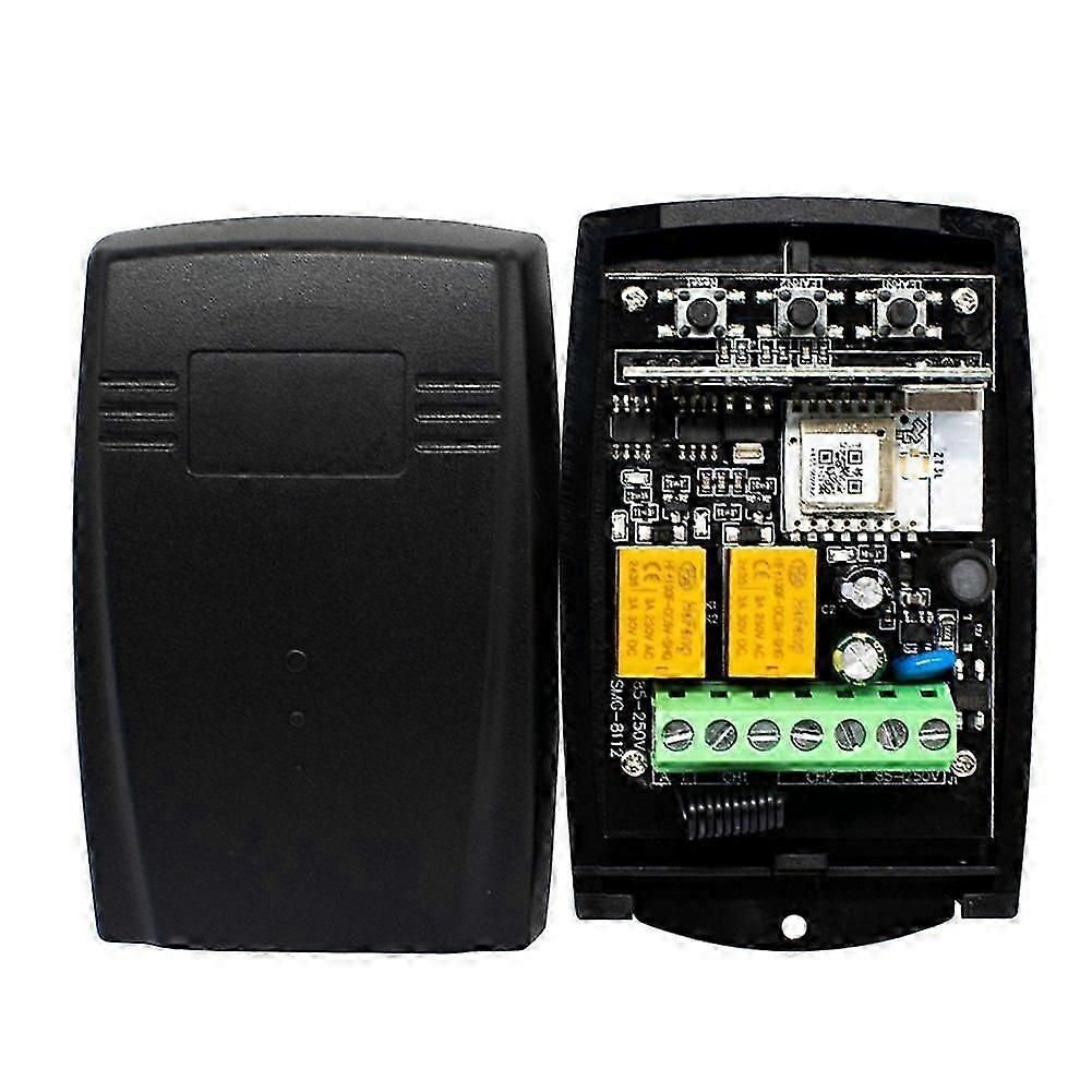 Tuya ZIGBEE 220V 85-250V Universal Garage Door Opener 2CH 433 Receiver Fixed Rolling Code Controller Works