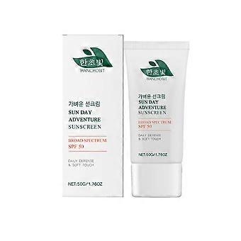 Crème protectrice légère HANCHOBIT, hydratante et rafraîchissante, pour une peau du visage protégée des radiations en été.