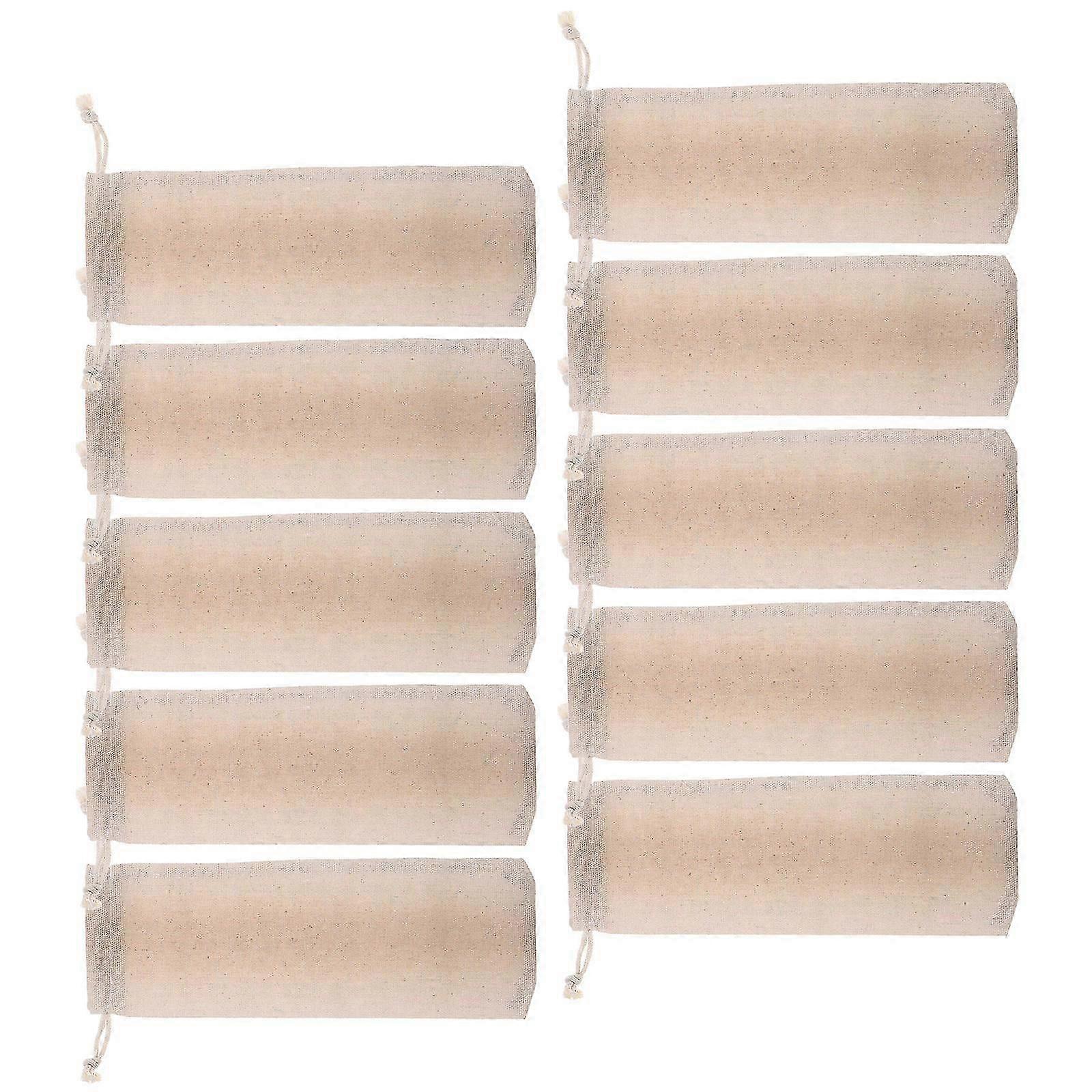 Beige sugrörsfodral för 10 st