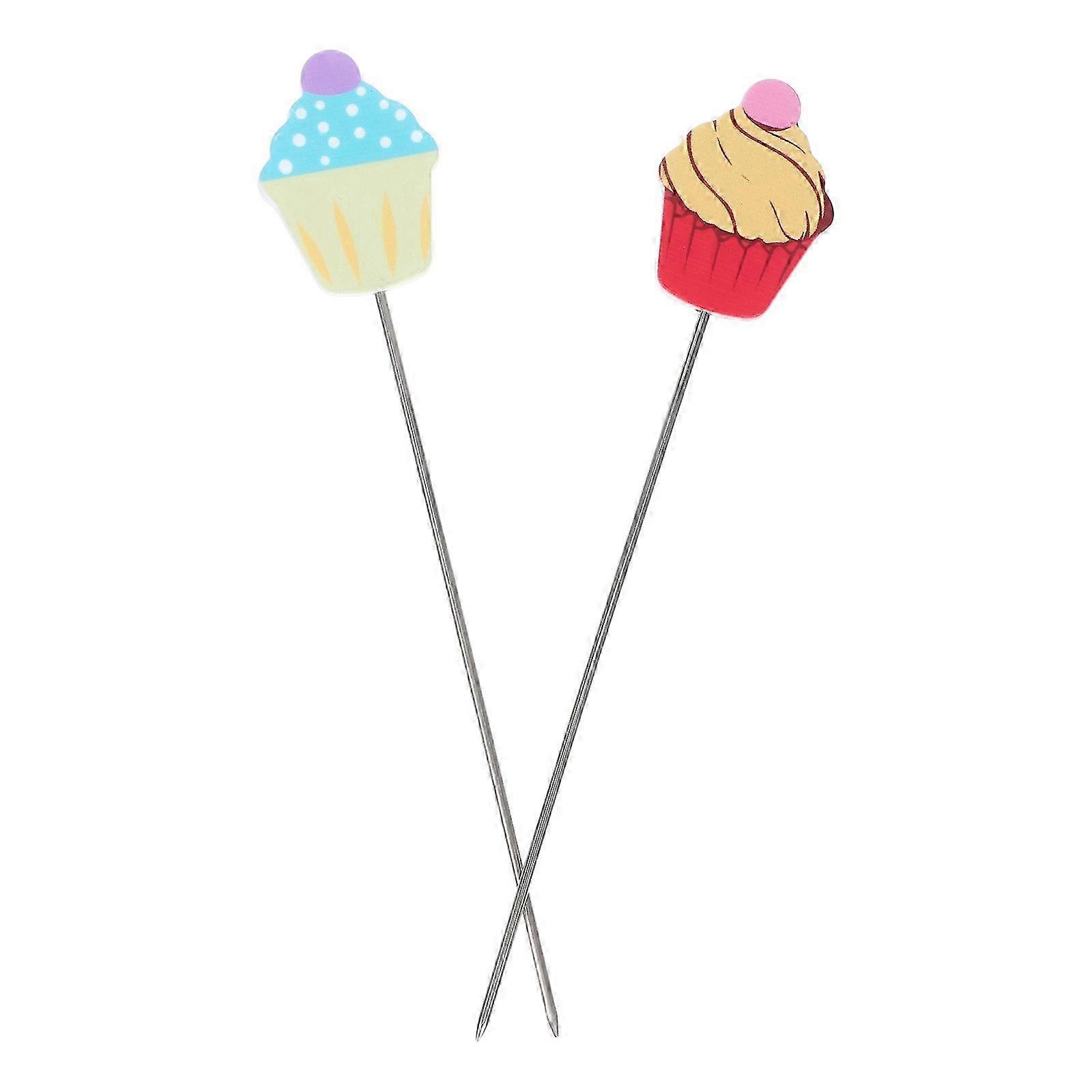 2pcs Stainless Steel Cake Testers Baking Tester Bread Testing Needle Cake Probe Kitchen Baking Tool