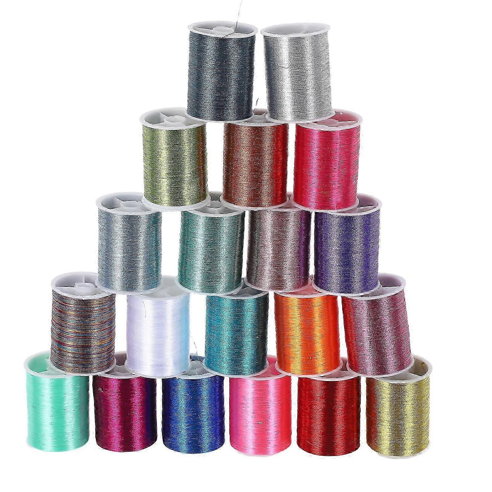 Red Embroidery Thread Metallic Embroidery Floss Cotton Spools Thread Sewing Polyester String