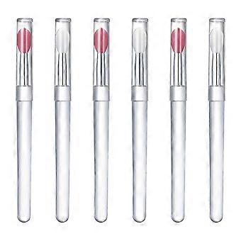 Lip Brush Silicone for Makeup Use 6Pcs Assorted Color Lipstick Applicator Set