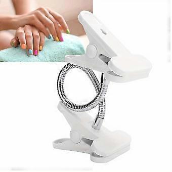 Dual-Head Nail Art Practice Hand Holder, Flexible Spring Clip for Manicure Training, Up to 100mm Max Opening, for Salon and DIY Nail Techniques