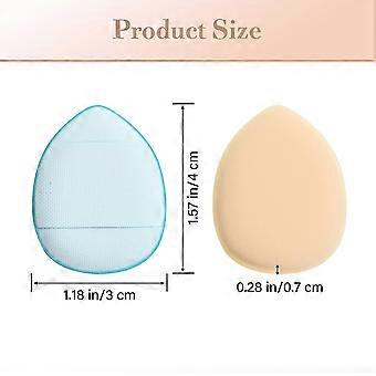 12 Pcs Sponges Powder Puff With Finger Holder Strap Mini Beauty Blender Face Eyes Makeup Pads For Liquid Foundation Cosmetic fing
