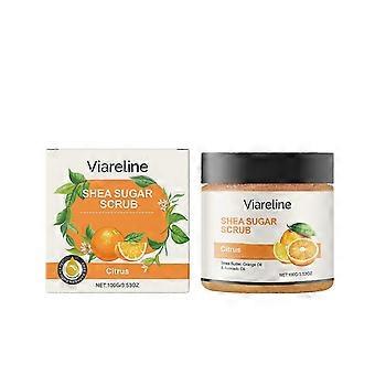 Citrus Shea Suiker Scrub 100g | Natuurlijke Exfoliërende & Hydraterende Body Scrub | Shea Boter & Avocado Olie | Stralende huidverzorging voor alle huidtypes