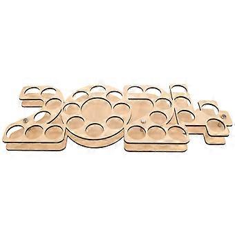 Decorative Golf Ball Case Wood Desktop Holder for 2024 Display