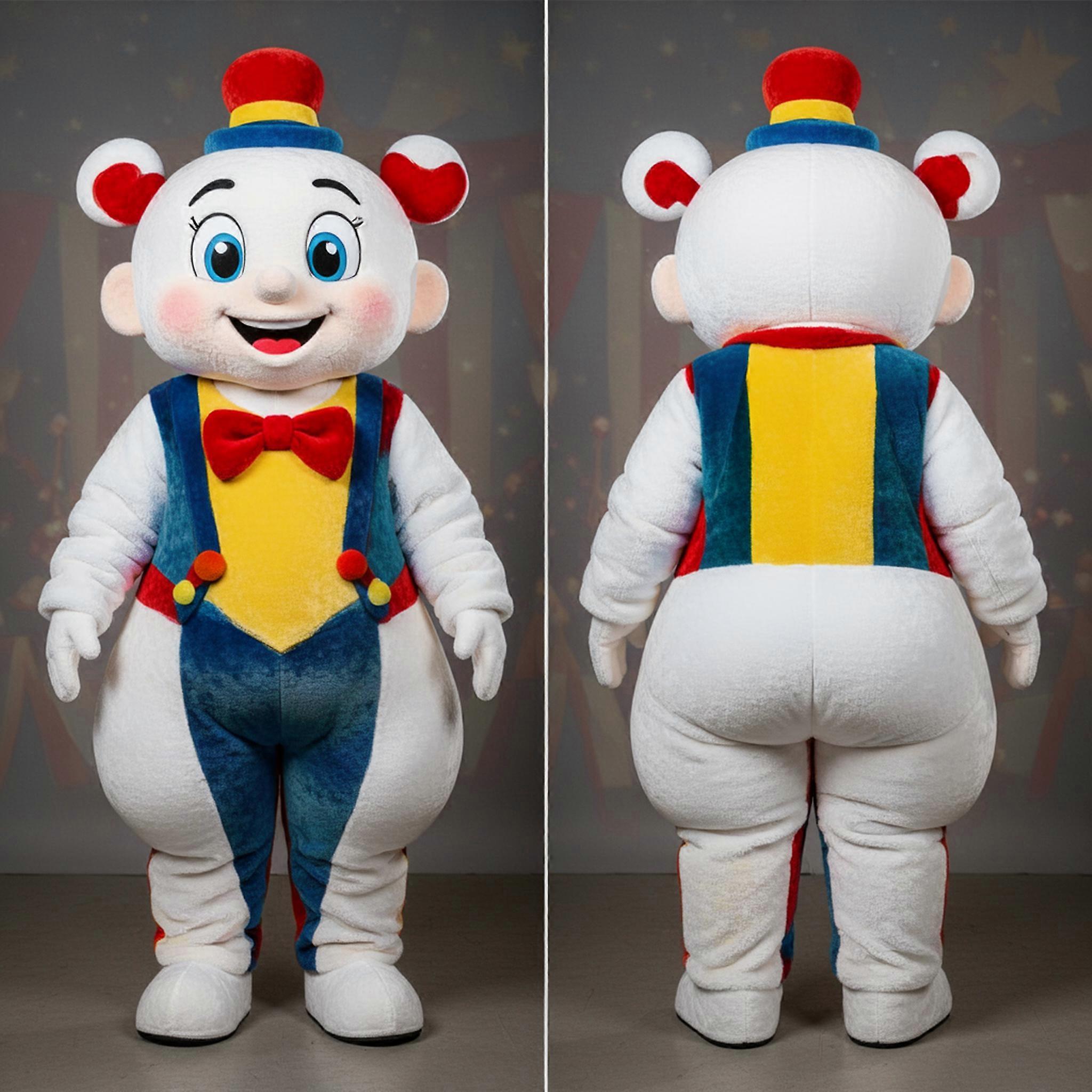 MASTICOT Ivory Velvety Acrobat Mascot