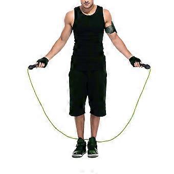 Fitnessapparatuur: Springtouw voor gewichtheffen, verstelbaar, lichtgroen, 400 g