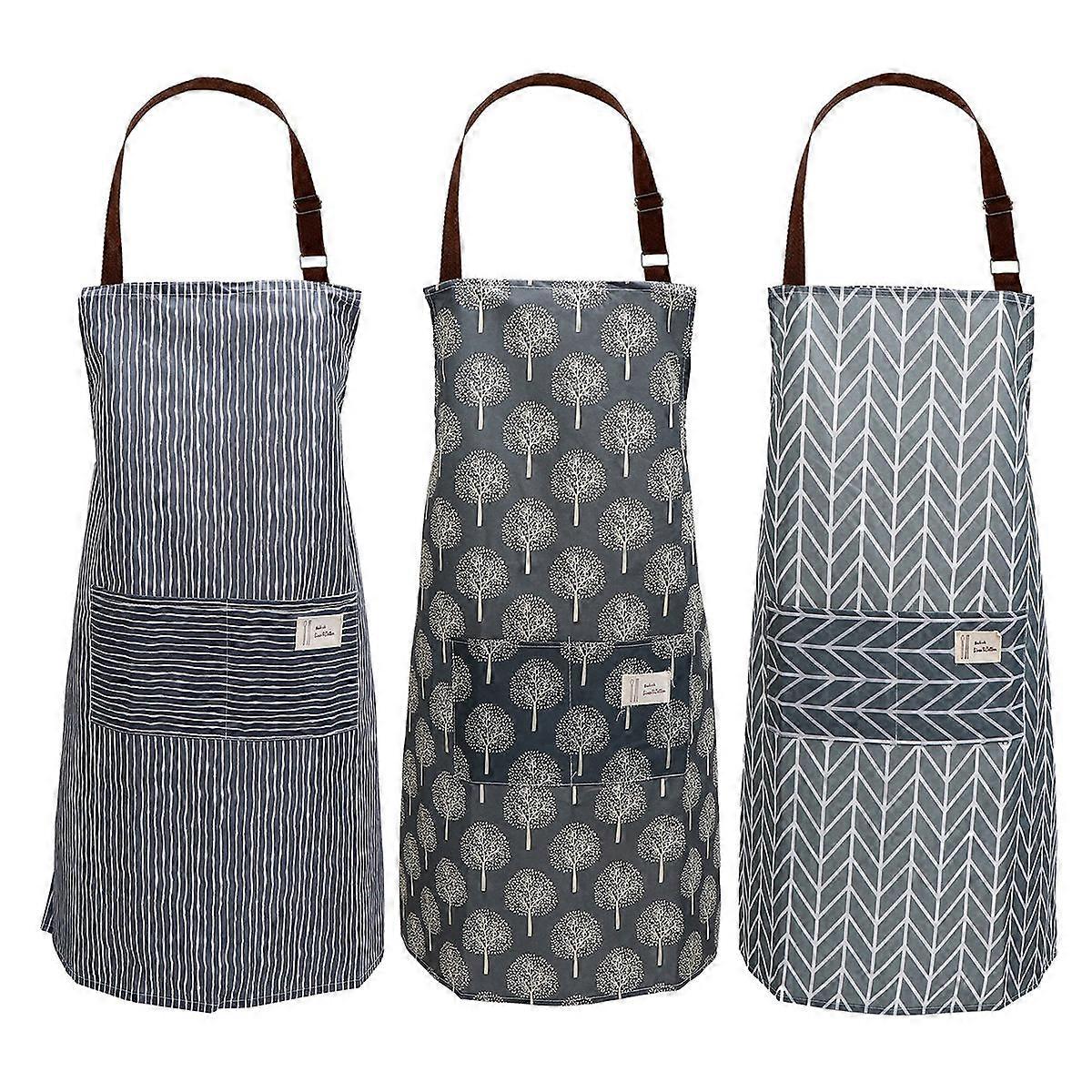 Work Apron Waterproof Apron for Cooking Area 6Pcs Assorted