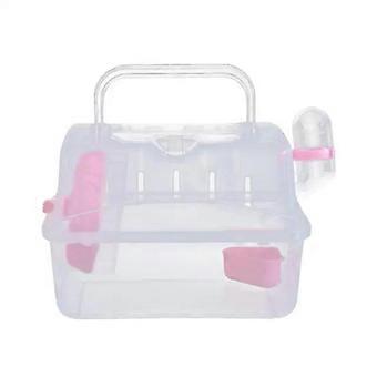 Hamster Carrier Portable Small Pet Crate Universal ComfortableEco-friendly Small Animal Clear Transport Container Pet Carriers