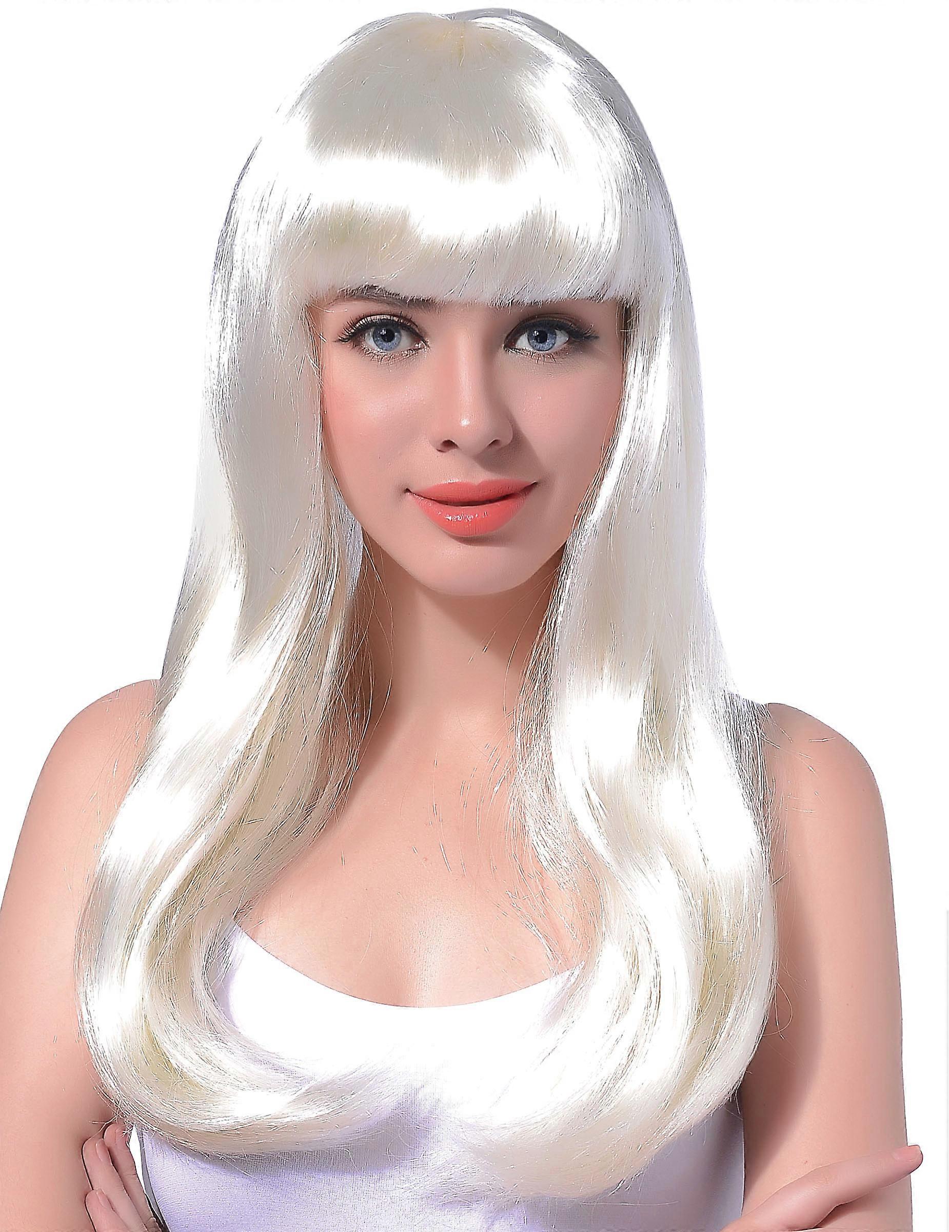 Long White Wig for Women