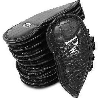 PU Protective Golfs Club Covers for 12Pcs Golf Club Head Covers
