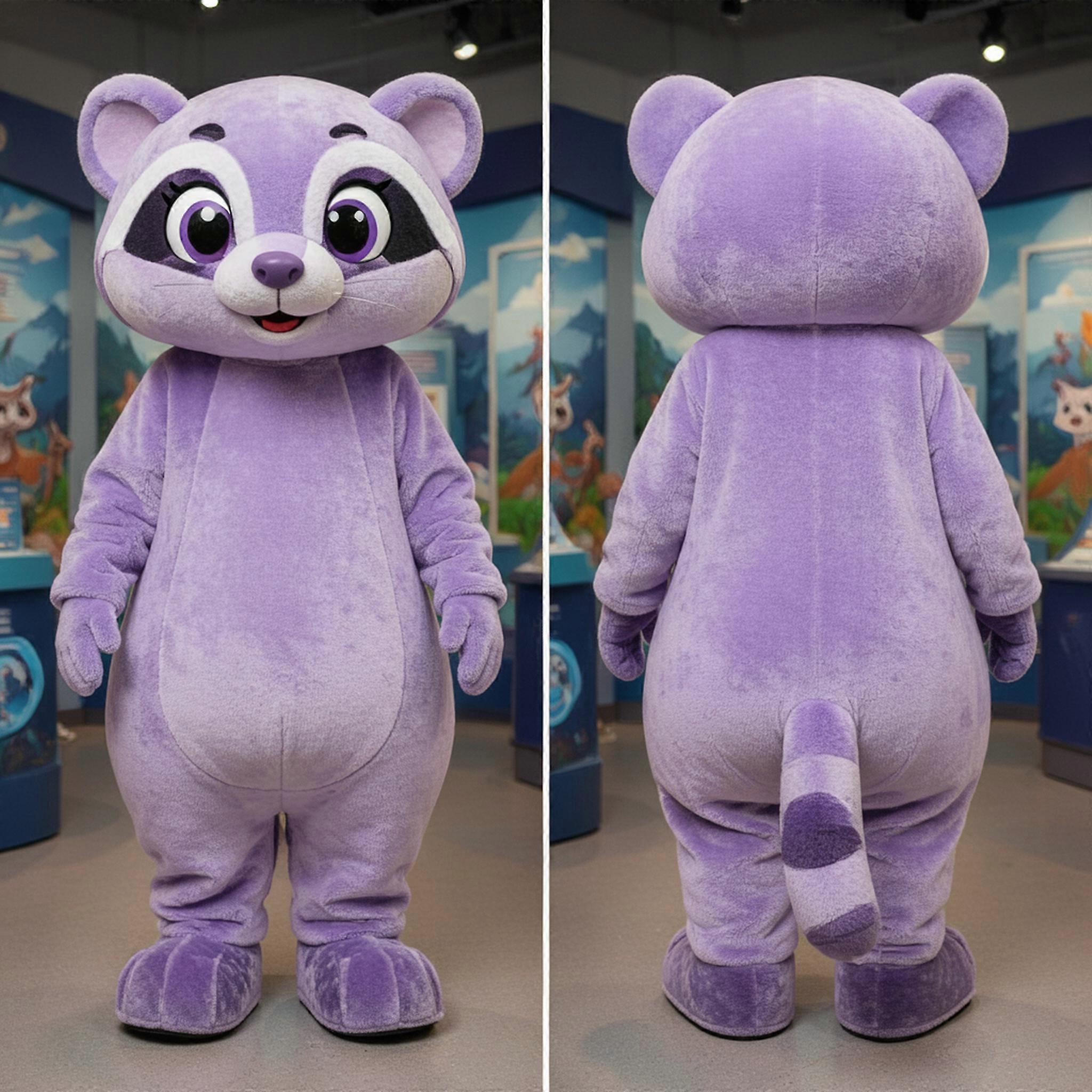 MASTICOT Lavender Velvety Civet Mascot