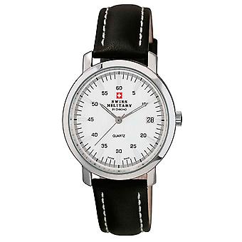 Swiss Military Quartz Analog Man Watch with Cowhide Bracelet SM34006.02