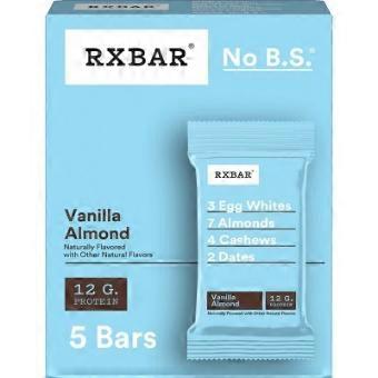 RXBAR Vanilla Almond Protein Bar, 4 ea