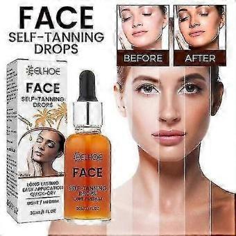 1-3PCS Fake Tan No Streaks Magic Self Tanning Drops for Moisturiser Face Body Glow