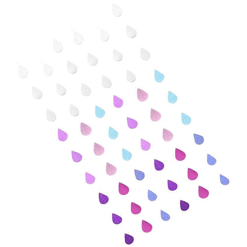 Assorted Color Raindrop Paper Garland compatible with Wedding 6 Strings