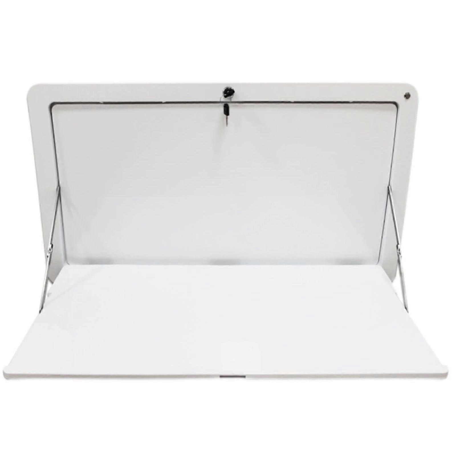 RV Folding Table with Lockable Wall Mount, SpaceSaving Foldable Design for Camper Van or Caravan