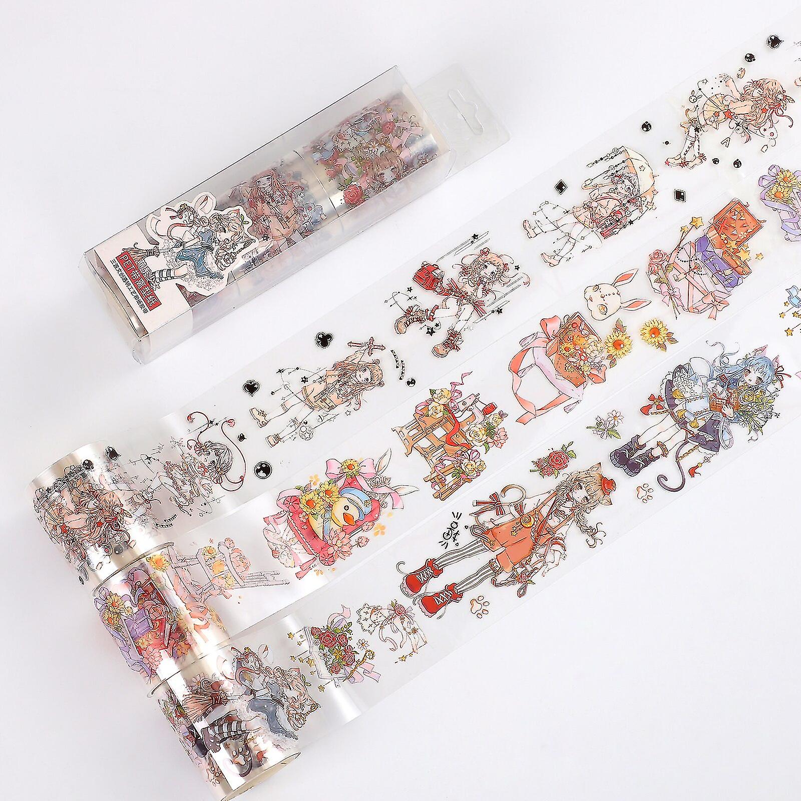Jianwu 2/3/4 Rouleaux / ensemble créatif de style ancien Washi Tape Pet Mignon Personnages Journal Scrapbooking Décoration Masking Tape