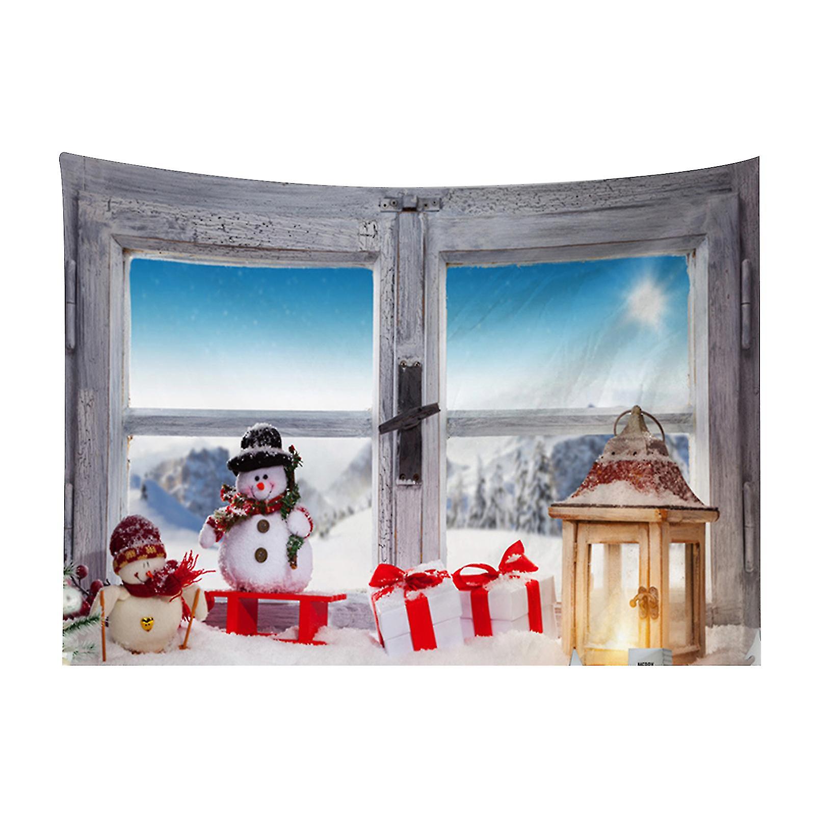 Christmas Tapestry Hanging Polyester Large Size Christmas Elements