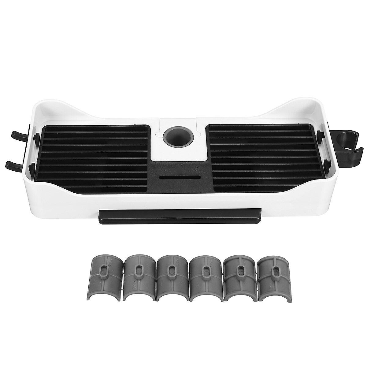 Bathroom Pole Shelf Shower Caddy Rack Organizer Tray Holder Storage