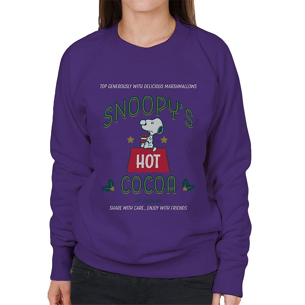 Peanuts Christmas Snoopy's Hot Cocoa Women's Sweatshirt