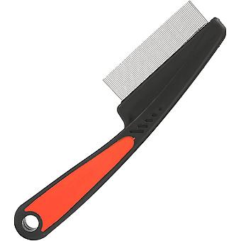 Pente de dentes finos Piolhos Removedor Nits Remoção Pente de cabelo Pente de caspa Pente de Nit com dentes de metal para cães,