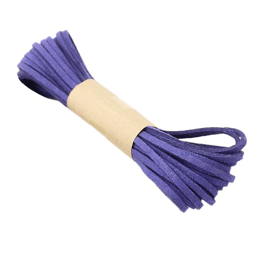 5 Mètres 2.6mm Cuir Cordon Daim Souple Corde Plate Corde String Craft bleu marine