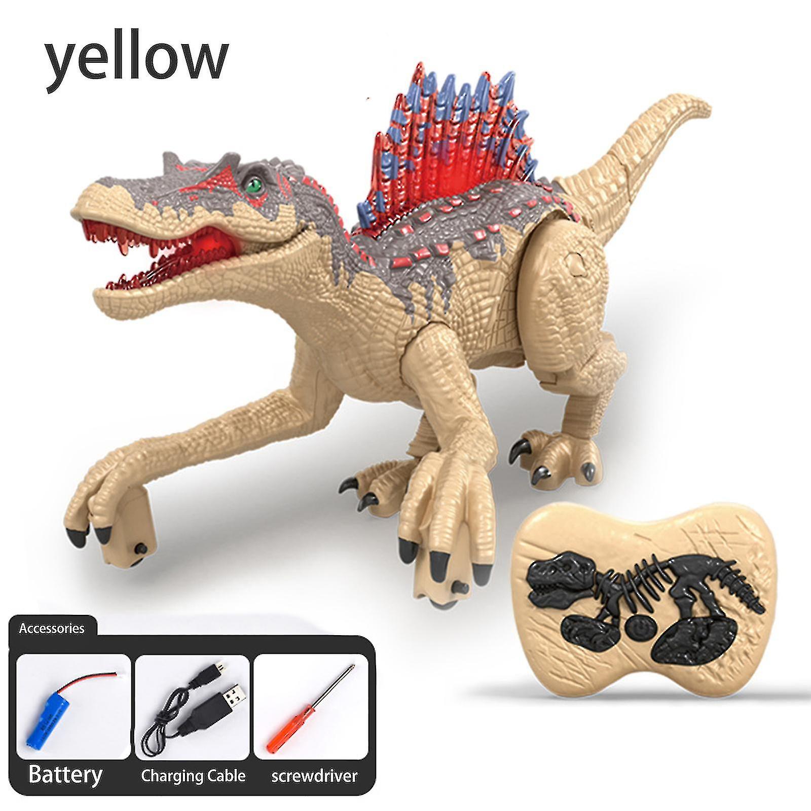 Remote Control Dinosaur Toys Rechargeable Electronic 2.4g Rc Walking Robot Dino Spinosaurus Toys