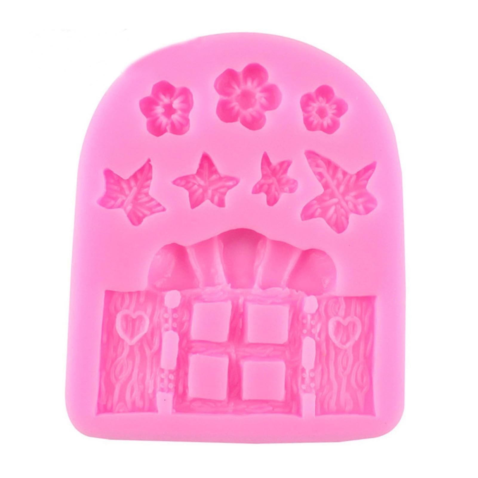 Door Window Silicone Mold Nonstick & Quick Release Chocolate Mold For Diy Cupcakes Soap Candles