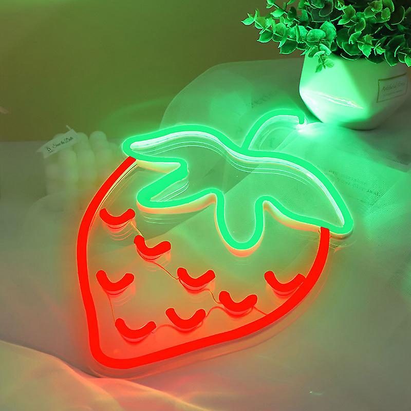 Strawberry Shaped Atmosphere Decoration Led Neon Light