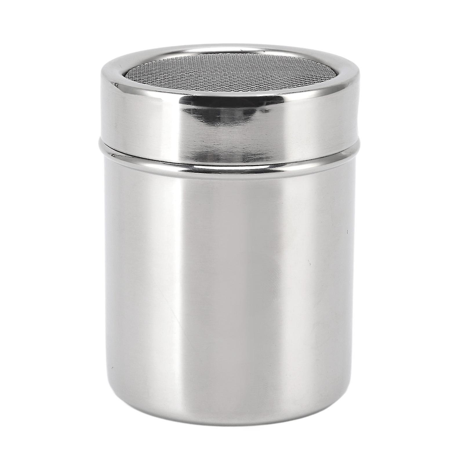 Food grade stainless steel sugar bowl, durable and rustproof, widely used powder dispenser for salt, sugar and pepper