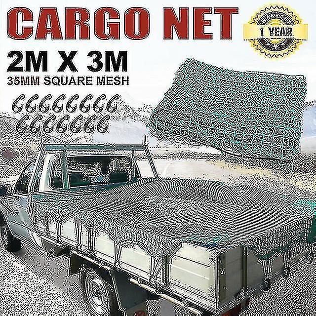 Trailer Net With Corner Markings Including 8 X Expander Hooks