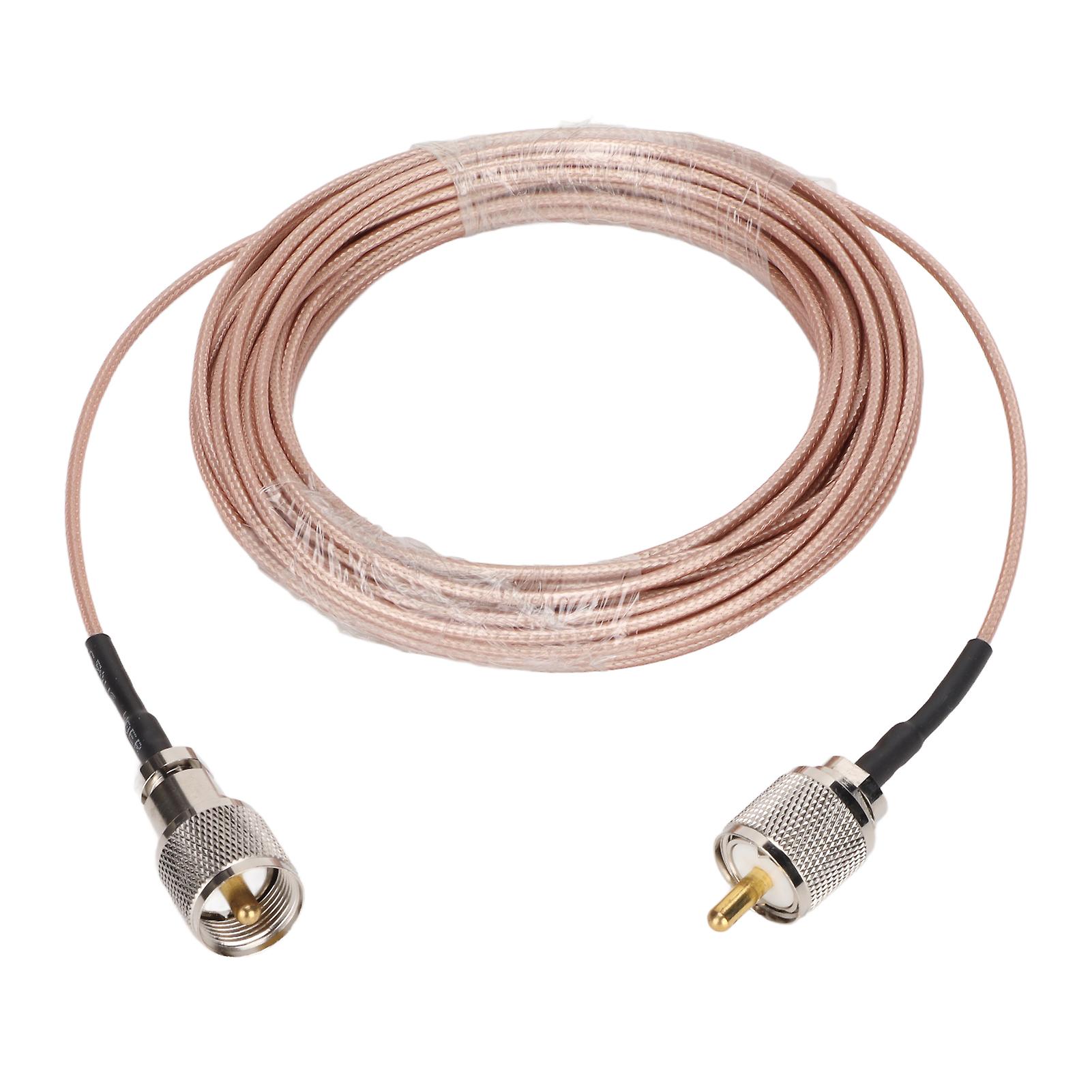 PL259 Connector Coaxial Cable Low Loss 10m Length SC316 Radio Cable for Antenna SWR Meter