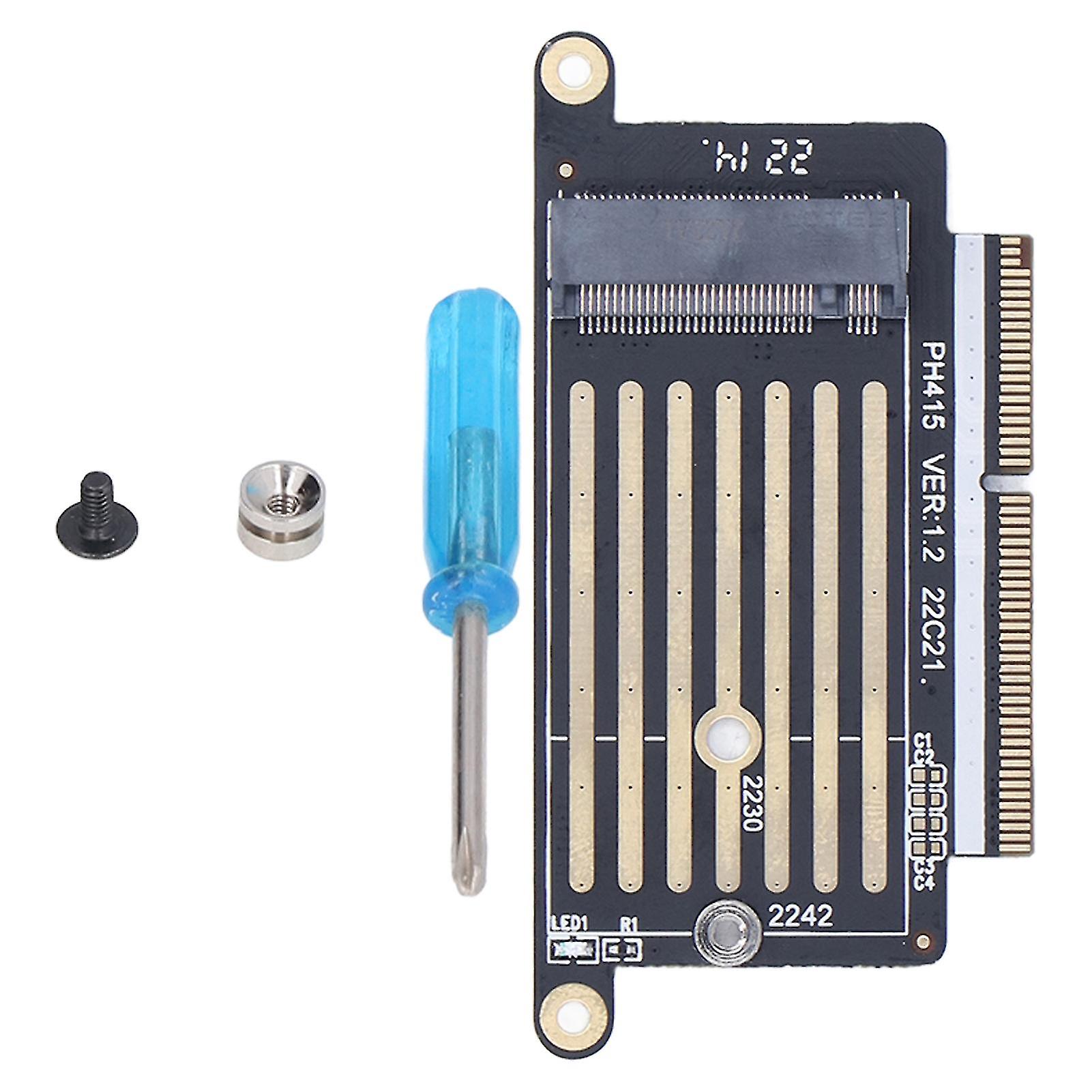 M.2 NVME SSD Converter Adapter for iOS PRO A1708 PCB Laptop 2016-2017, Easy Installation SSD to NGFF M.2 MKey NVME Riser Card