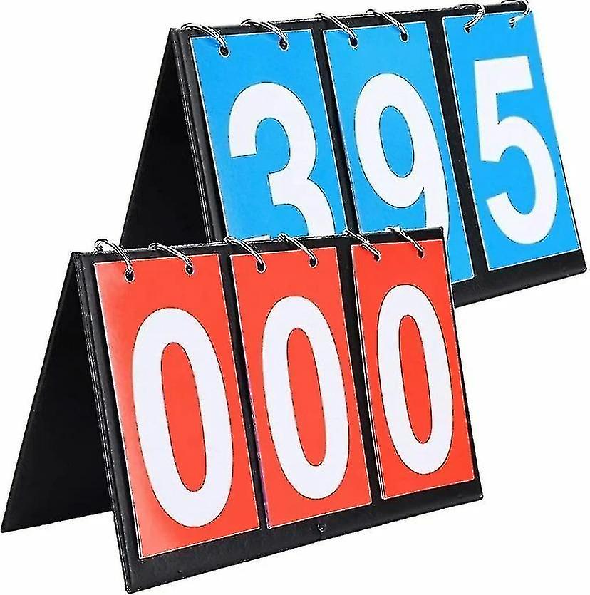Sports Scoreboard, Set Of 2 Scoreboard Score Flip Portable Sports Scoreboard 3 Digit Scoreboard Scor