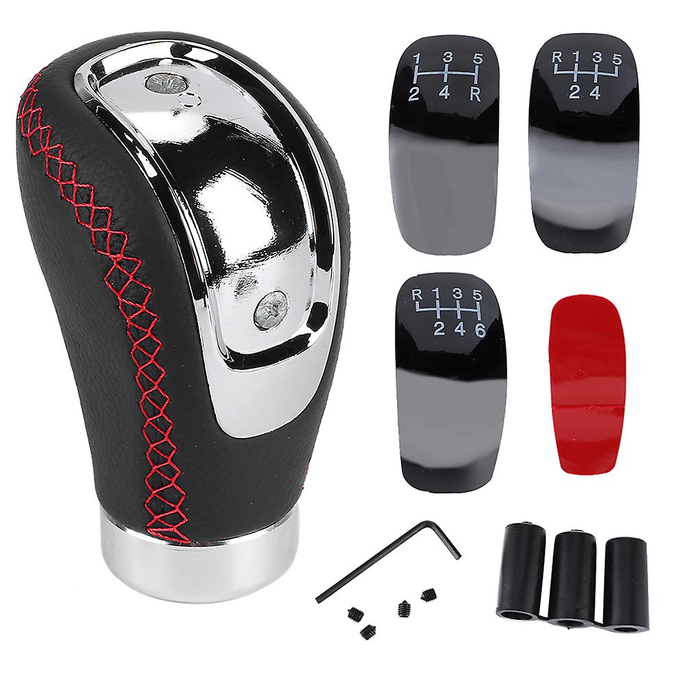 TKSE Car Gear Shift Knob,Universal Car Gear Shift Knob Stick Head Shifter Lever Handball Leather Universal for Car(Res)