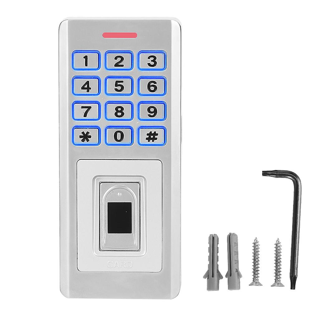 125KHZ RFID Access Control Fingerprint Reader Password ID Card Backlit Keypad Attendance Machine