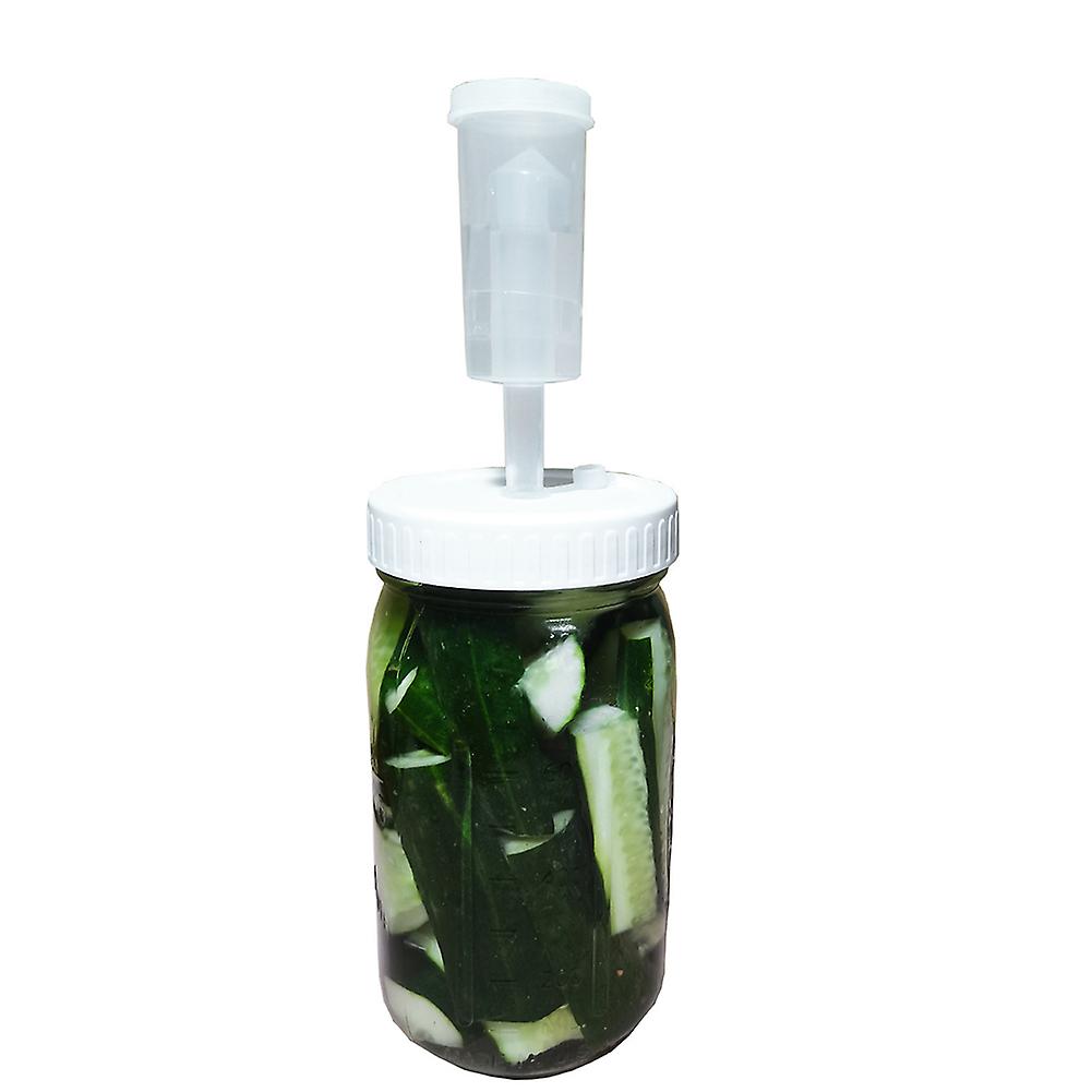 Fermentation Lid Cover with One-way Exhaust Valves Fermenting Lids Kit for Wide Mouth Mason Jars 86mm