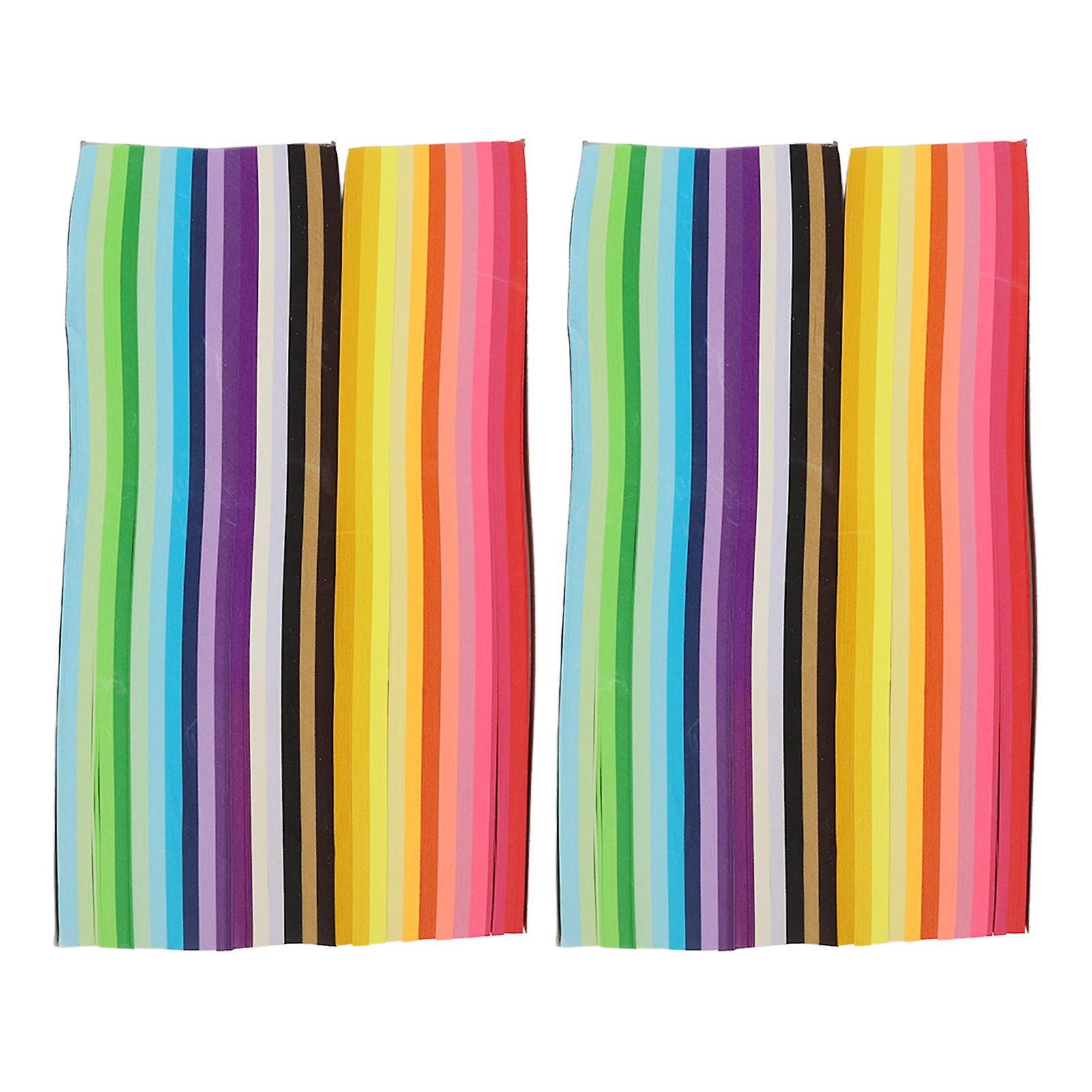 2,700 Sheets of Star Paper, 27 Colors, Double-Sided Folding Paper for Arts and Crafts