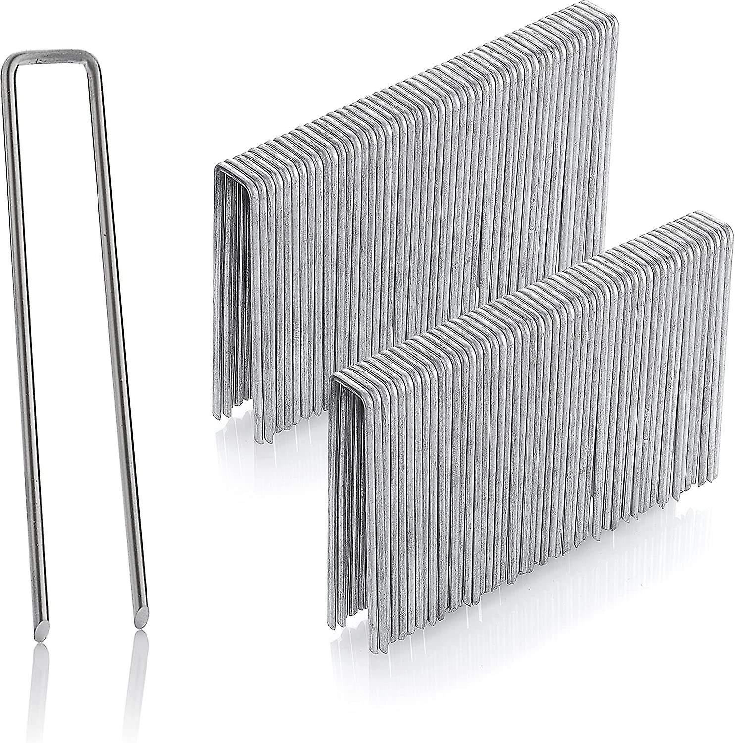 Set of 50 Galvanized Steel Fixing Stakes H150mm, L30mm
