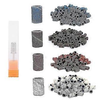 400 sztuk Manicure Pedicure Nail Art Taśmy szlifierskie 80 # 120 # 180 # 240 # Ziarnistość z trzonkiem